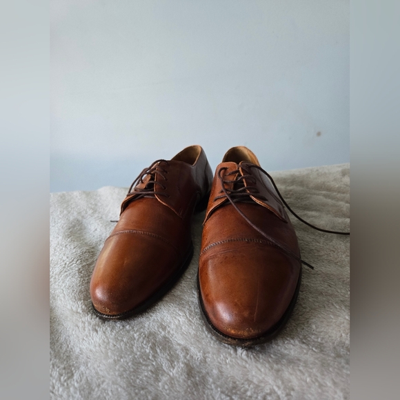 Vintage Bragano By Cole Haan Brown Leather Shoes Men\'s 9 main image 7
